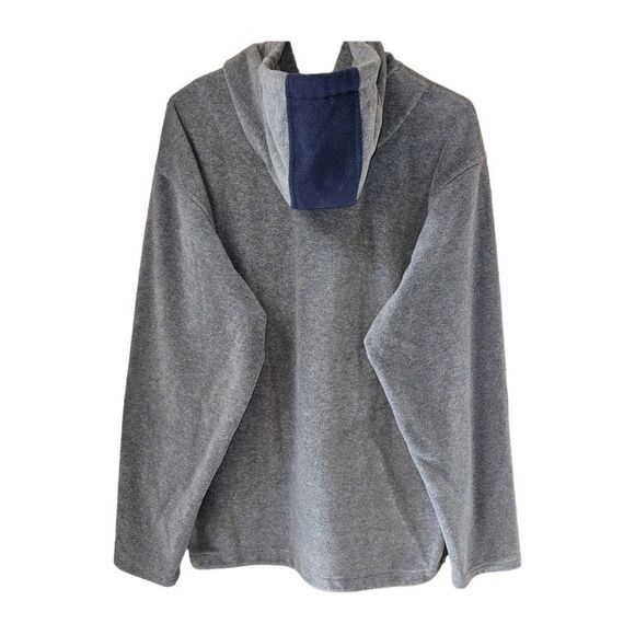 CHAMPION Men's New Gray & Blue 1/2โZip-Up  Fleece Pullover Hoody. - Picture 5 of 9